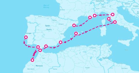 Malaga Cruise Port - 14 Night Passage To History (Lisbon To Barcelona)