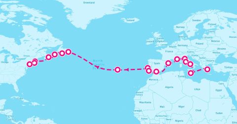 Ponta Delgada Cruise Port - 26 Night Historic Horizons (Athens To New York)