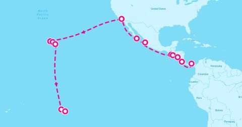 Puerto Corinto Cruise Port - 28 Night Canal To Coral Reefs (Panama City To Papeete)