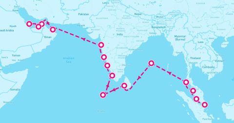 Cruise Bay Of Bengal Cruise Port - 22 Night Spice & Sands (Singapore To Abu Dhabi)