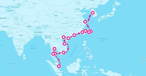 Hue Cruise Port - 21 Night Guardian Giants (Singapore To Incheon)