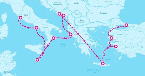 Crotone Cruise Port - 12 Night Knights & Emperors (Istanbul To Rome)