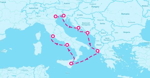 Sorrento Cruise Port - 7 Night Venetian Strongholds (Venice To Rome)