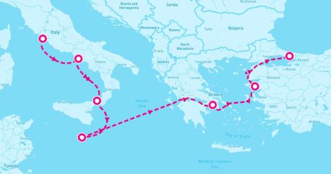 Lesbos Cruise Port - 7 Night Ancient Sites & Cities (Rome To Istanbul)