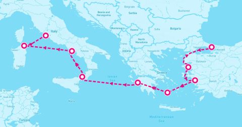 Mylos Cruise Port - 9 Night Alluring Ancient Ruins (Istanbul To Rome)