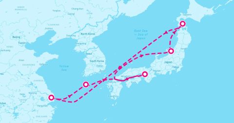 Niigata Cruise Port - 8 Night Jeju Maizuru Niigata & Hakodate (Shanghai Roundtrip)