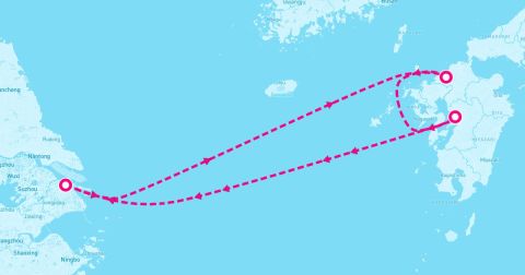 Fukuoka Cruise Port - 5 Night Fukuoka & Kumamoto (Shanghai Roundtrip)