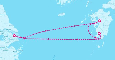 Yeosu Cruise Port - 5 Night Kumamoto & Kagoshima (Shanghai Roundtrip)