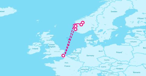 Flam Cruise Port - Summertime in Norway