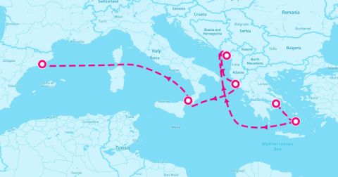 Messina Cruise Port - 7 Night Mediterranean With Greek Isles & Italy (Athens To Barcelona)