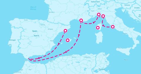 Palma De Mallorca Cruise Port - 7 Night Mediterranean With France & Italy (Barcelona To Rome)