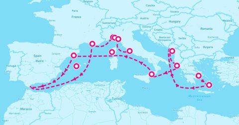 Santa Margherita Ligure Cruise Port - 14 Night Mediterranean With Greece France & Italy (Athens To Rome)