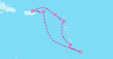 Castries Cruise Port - 7 Night Saint Isles & Seas Of The Caribbean (San Juan Roundtrip)