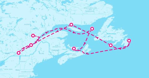 Havre-Saint-Pierre Cruise Port - 11 Night Canada & New England Circle: Newfoundland & Montreal (Montreal Roundtrip)