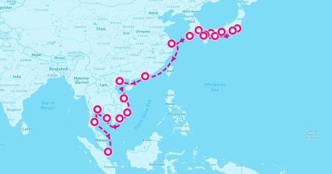 Sihanoukville Cruise Port - 28 Night Japan South Korea & Far East Discovery (Tokyo To Singapore)