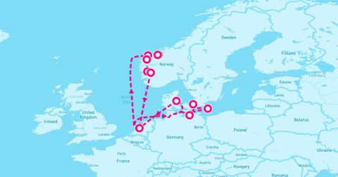 Cruise Romsdalsfjord Cruise Port - 14 Night Norway Fjords & Baltic Capitals With History Channel (Amsterdam Roundtrip)