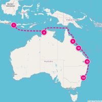 Azamara Pursuit November 20, 2026 itinerary map
