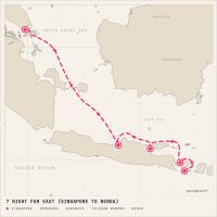 Azamara Pursuit October 16, 2027 itinerary map