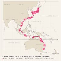 Azamara Pursuit February 26, 2028 itinerary map