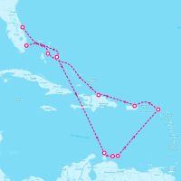Caribbean Princess April 28, 2026 itinerary map