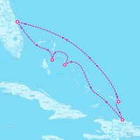 Caribbean Princess May 17, 2026 itinerary map
