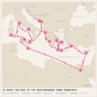 Caribbean Princess March 30, 2028 itinerary map