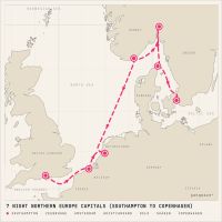 Caribbean Princess April 29, 2028 itinerary map