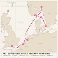 Caribbean Princess June 16, 2028 itinerary map