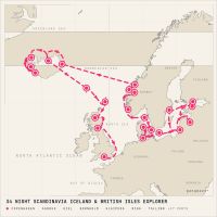 Caribbean Princess June 23, 2028 itinerary map