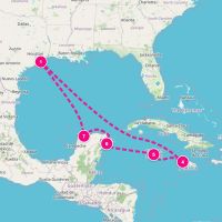 Carnival Breeze March 5, 2027 itinerary map