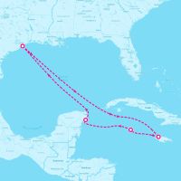 Carnival Breeze June 5, 2027 itinerary map