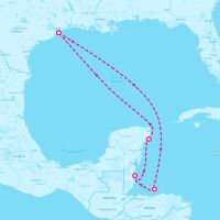 Carnival Breeze June 26, 2027 itinerary map