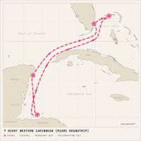 Carnival Celebration October 4, 2026 itinerary map