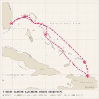 Carnival Celebration November 14, 2027 itinerary map