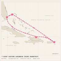 Carnival Celebration February 6, 2028 itinerary map