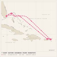 Carnival Celebration February 27, 2028 itinerary map
