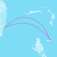 Carnival Conquest December 27, 2024 itinerary map