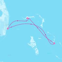 Carnival Conquest June 15, 2026 itinerary map