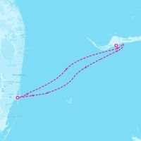 Carnival Conquest December 11, 2026 itinerary map