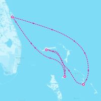 Carnival Freedom May 4, 2026 itinerary map