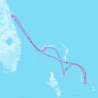 Carnival Freedom June 6, 2026 itinerary map