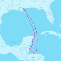 Carnival Liberty June 16, 2024 itinerary map