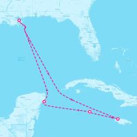 Carnival Liberty June 23, 2024 itinerary map