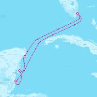Carnival Magic February 4, 2024 itinerary map