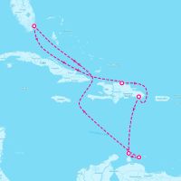 Carnival Magic February 10, 2024 itinerary map