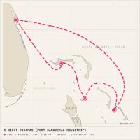 Carnival Mardi Gras December 18, 2027 itinerary map