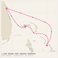 Carnival Mardi Gras January 6, 2028 itinerary map