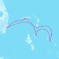 Carnival Sunrise May 16, 2026 itinerary map