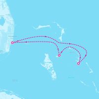 Carnival Sunrise June 4, 2026 itinerary map