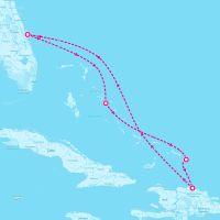 Carnival Vista January 7, 2024 itinerary map